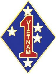 1st Marine Division Vietnam Pin (1" Inch)