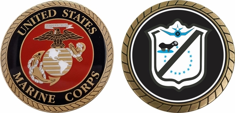 1st Marine Division VMA-214 Marine Attack Squadron 214 Challenge Coin