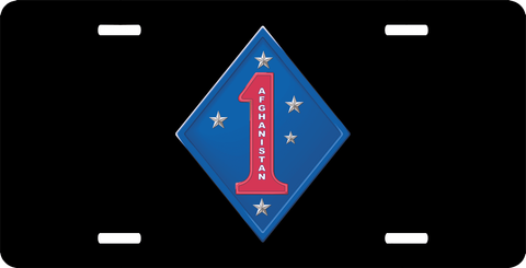 1st Marines Afghanistan License Plate