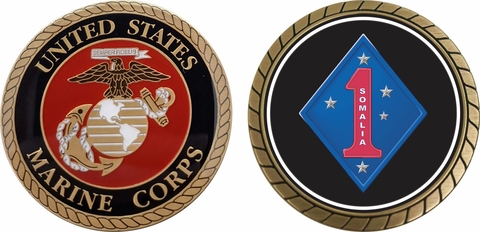 1st Marines Somalia Challenge Coin