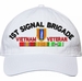1st Signal Brigade Vietnam Veteran with Ribbons Unstructured Dad Cap