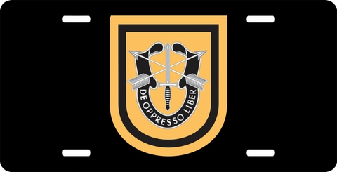 1st Special Forces Group Flash License Plate