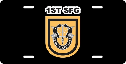 1st Special Forces Group License Plate
