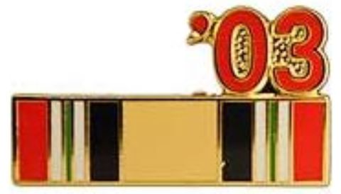 2003 Iraq Ribbon Pin (7/8 inch)