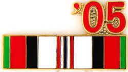 2005 Afghanistan War Campaign Ribbon Pin