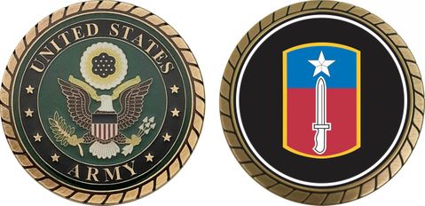 U.S. Army 205th Infantry Brigade Patch Challenge Coin
