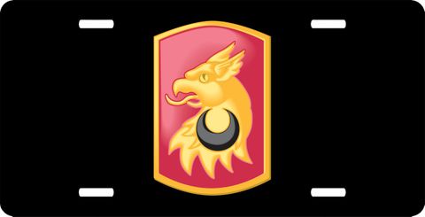 209th Field Artillery Brigade PatchLicense Plate