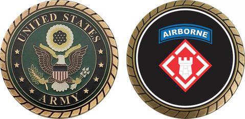 U.S. Army 20th Engineer Brigade Airborne Challenge Coin