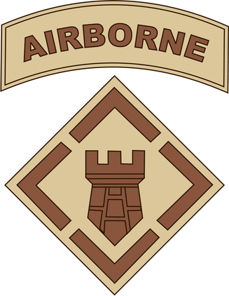 20th Engineer Brigade Desert Camo Decal