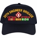 20th Engineer Brigade Vietnam Veteran Embroidered Cap with Ribbons