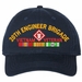 20th Engineer Brigade Vietnam Veteran with Ribbons Unstructured Dad Cap