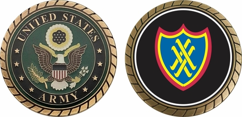 20th U.S. Army Corps Patch Challenge Coin