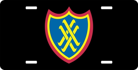 20th U.S. Army Corps Patch License Plate