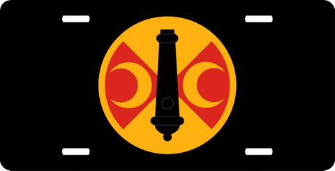 210th Field Artillery Brigade PatchLicense Plate