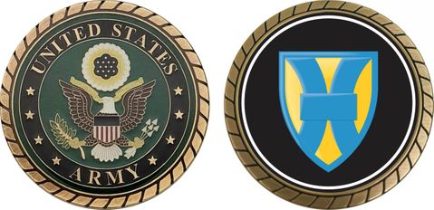 U.S. Army 21st Support Command Patch Challenge Coin