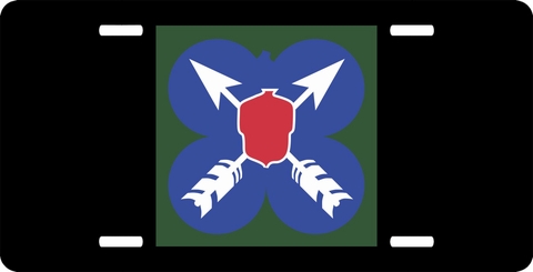 21st U.S. Army Corps Patch License Plate