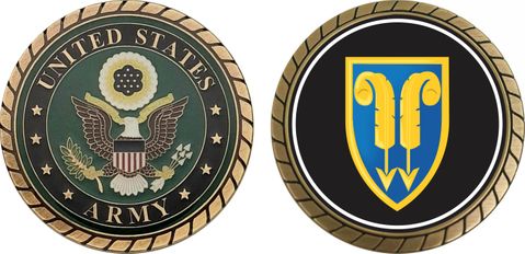U.S. Army 22nd Support Command Patch Challenge Coin