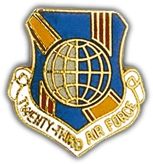 23rd Air Force Shield Lapel Pin