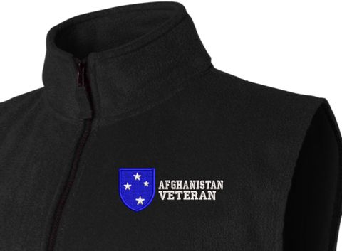 23rd Infantry Division Afghanistan Veteran Full-Zip Fleece Vest