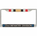 23rd Infantry Division Iraq Veteran Service Ribbon License Plate Frame