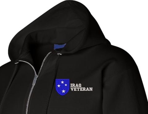 23rd Infantry Division Iraq Veteran Zippered Hoodie