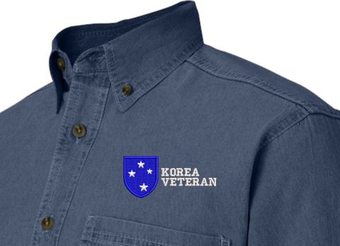 23rd Infantry Division Korea Veteran Denim Shirt