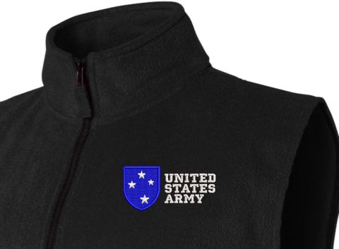 23rd Infantry Division United States Army Full-Zip Fleece Vest