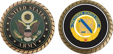 U.S. Army 23rd Quartermaster Brigade Unit Crest Challenge Coin