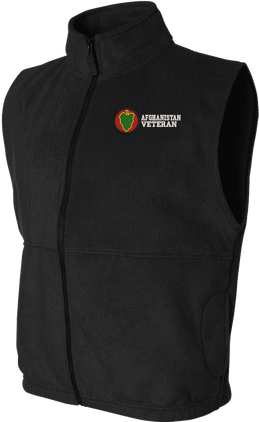 24th Infantry Division Afghanistan Veteran Full-Zip Fleece Vest