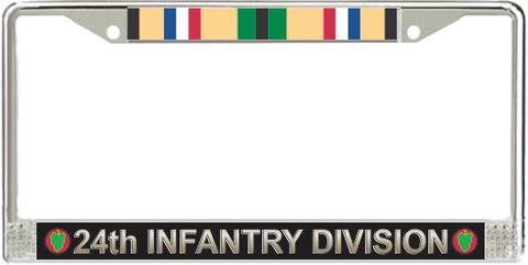 24th Infantry Division Gulf War Veteran Service Ribbon License Plate Frame