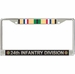 24th Infantry Division Gulf War Veteran Service Ribbon License Plate Frame