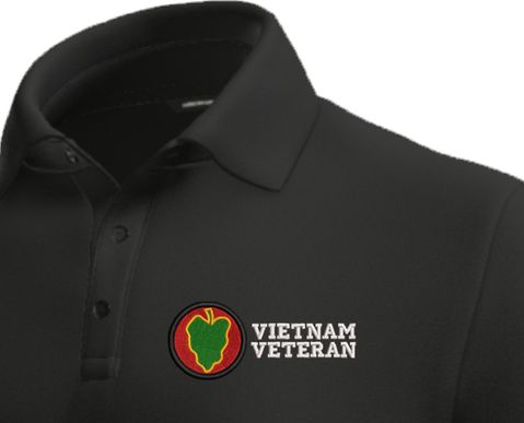 24th Infantry Division Vietnam Veteran Moisture Wicking Polo