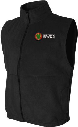 24th Infantry Division Vietnam Veteran Full-Zip Fleece Vest