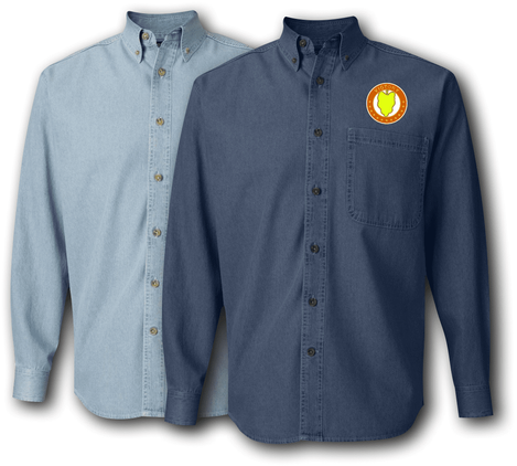 24th Mechanized Infantry Division Unit Crest Denim Shirt