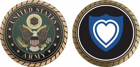 24th U.S. Army Corps Patch Challenge Coin