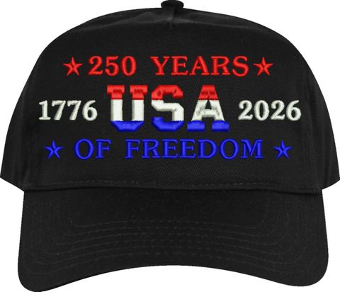 250 Years of Freedom Embroidered Cap