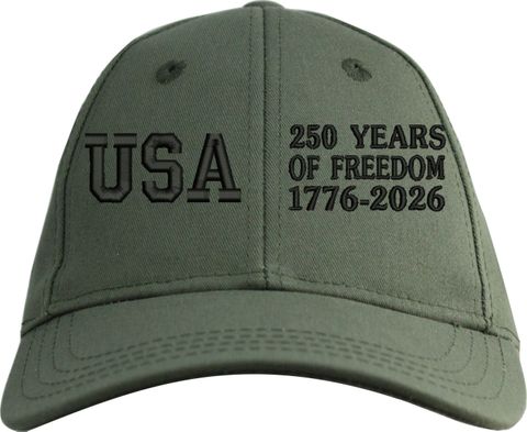 250 Years of Freedom (Split) Embroidered Cap