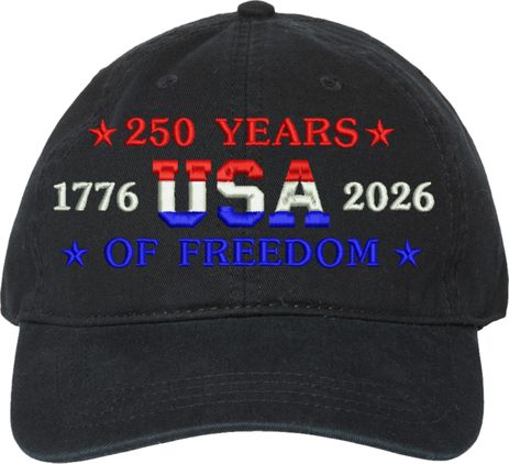 250 Years of Freedom Unstructured Dad Cap