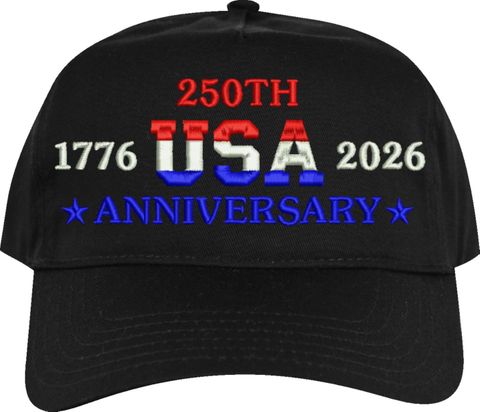 250th USA Anniversary Embroidered Cap