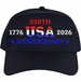 250th USA Anniversary Embroidered Cap