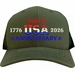 250th USA Anniversary Embroidered Mesh-Back Cap
