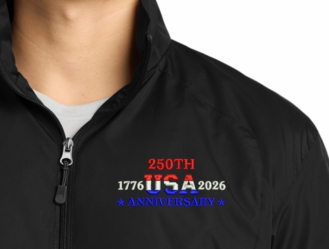 250th USA Anniversary Full-Zip Windbreaker