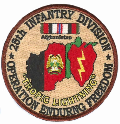25th Infantry 4" Operation Enduring Freedom Patch