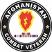 25th Infantry Division Afghanistan with GWOT Ribbons Combat Veteran Decal