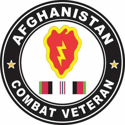 25th Infantry Division Afghanistan Campaign with ribbon