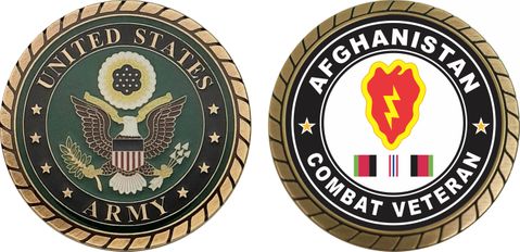 25th Infantry Division Afghanistan Combat Veteran Challenge Coin