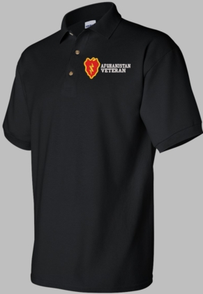 25th Infantry Division Afghanistan Veteran Polo