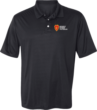 25th Infantry Division Desert Storm Veteran Moisture Wicking Polo