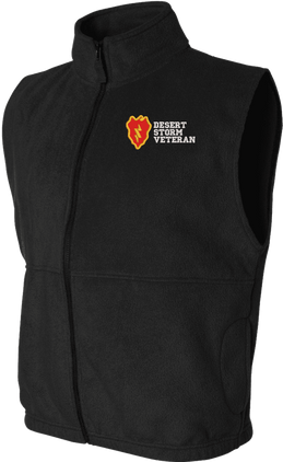 25th Infantry Division Desert Storm Veteran Full-Zip Fleece Vest