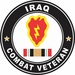 25th Infantry Division Iraq Combat Veteran Decal